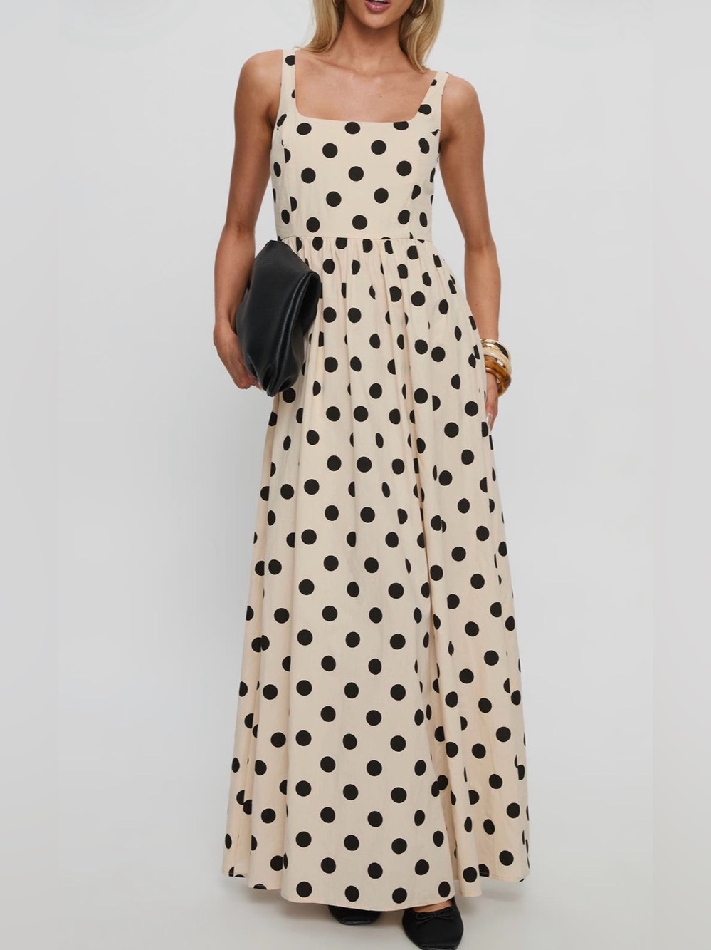 Princess Polly Cartmel Polka Dot Cotton Maxi Dress